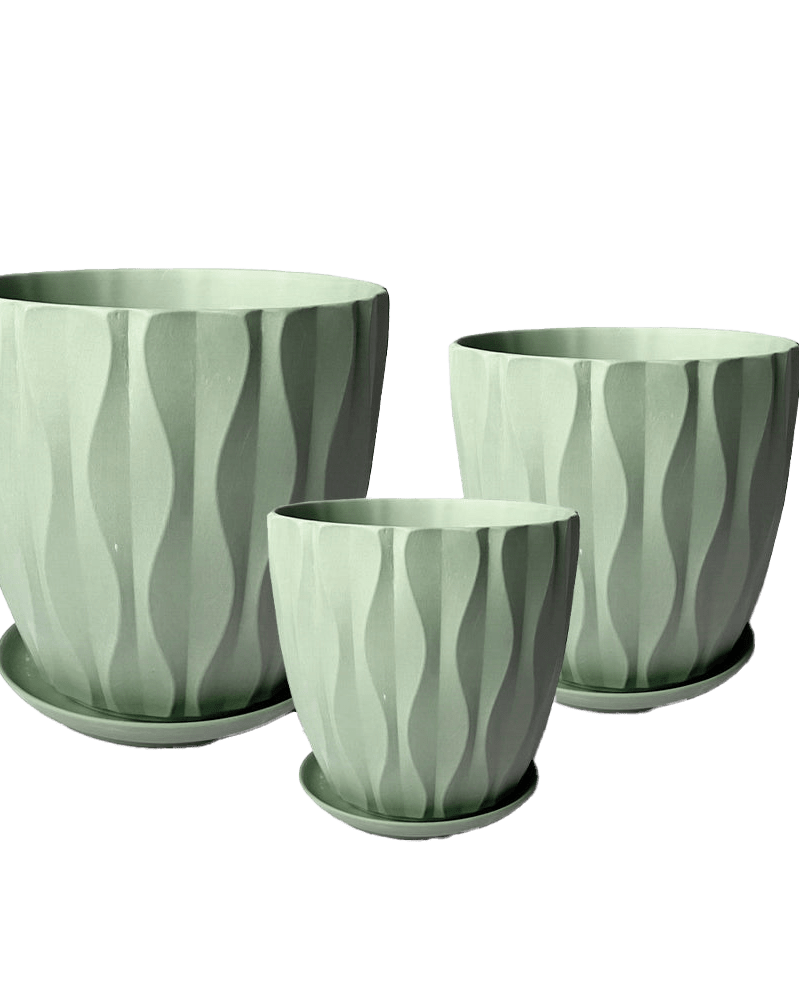 Virago Porcelain Pot With Drainage Hole And Saucer Sets - Chive US Wholesale