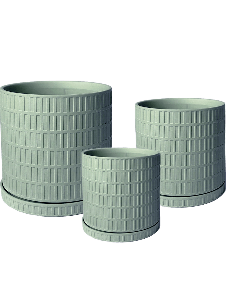 Virago Porcelain Pot With Drainage Hole And Saucer Sets - Chive US Wholesale