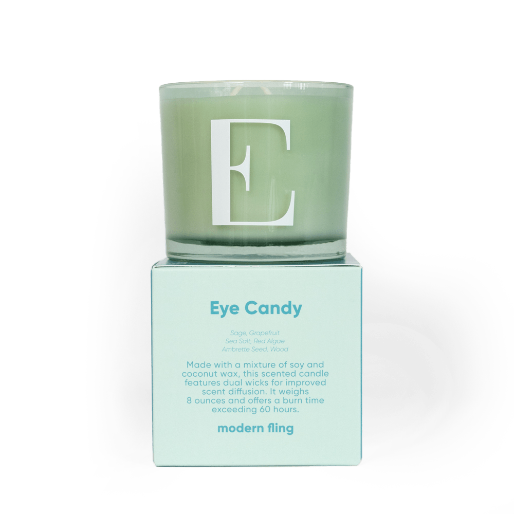 Modern Fling Coconut & Soy Blend Candle E - Chive US Wholesale