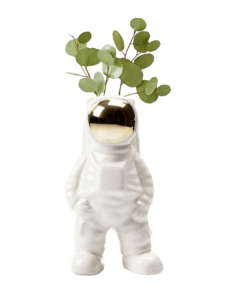 Astronaut Ceramic Unique Flower Vase - Chive US Wholesale