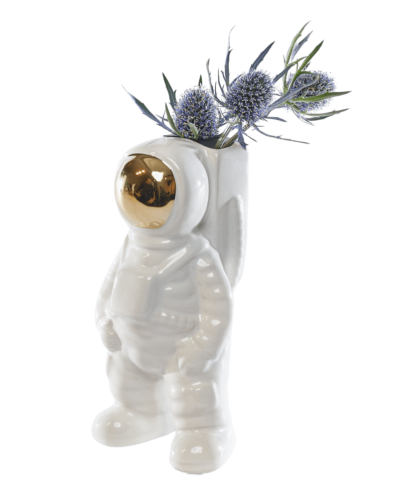 Astronaut Ceramic Unique Flower Vase - Chive US Wholesale