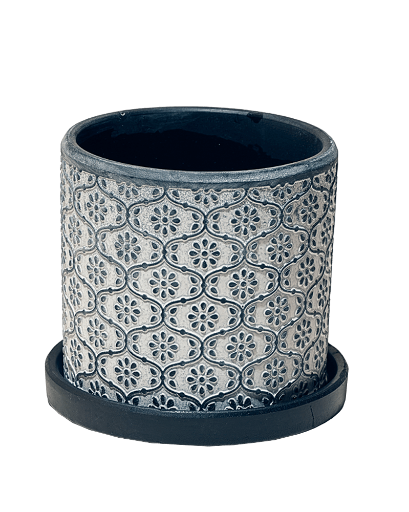 Balter Ceramic Pot And Saucer Set - Chive US Wholesale