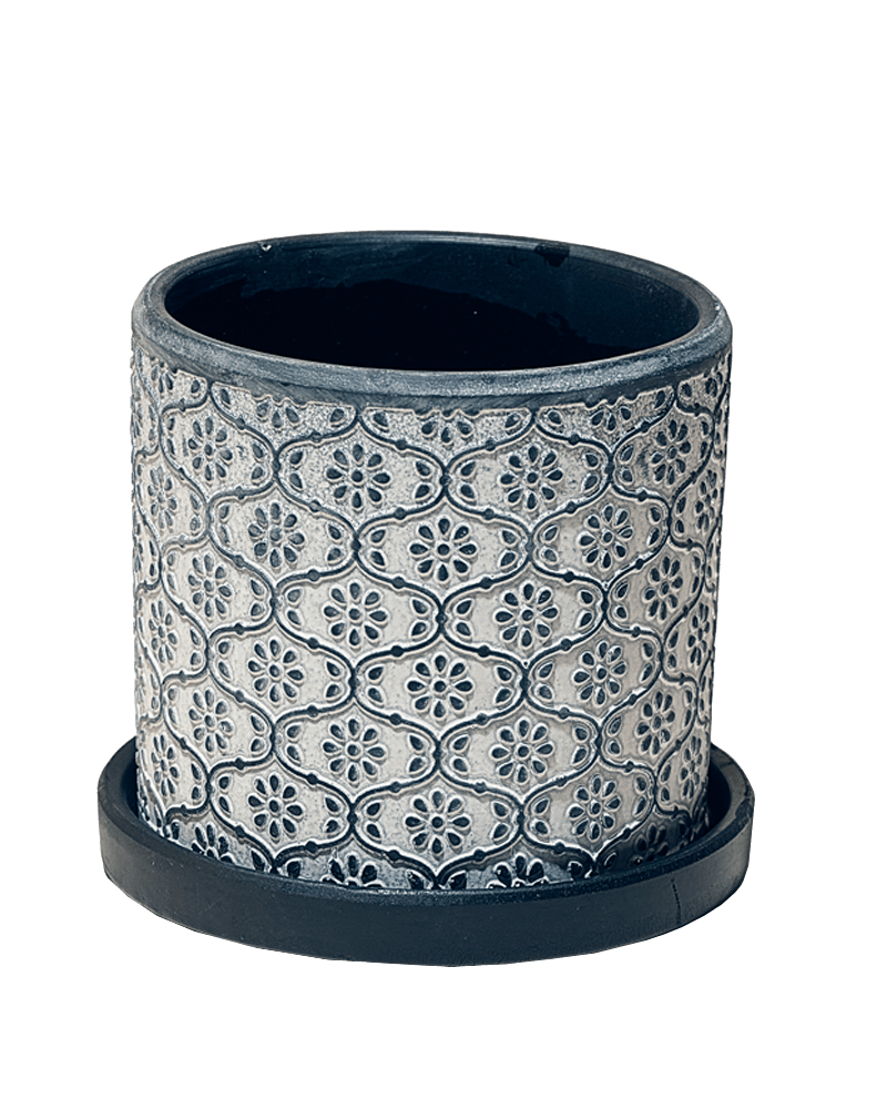 Balter Ceramic Pot And Saucer Set - Chive US Wholesale