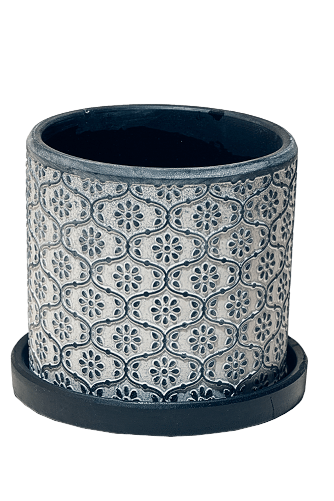 Balter Ceramic Pot And Saucer Set - Chive US Wholesale