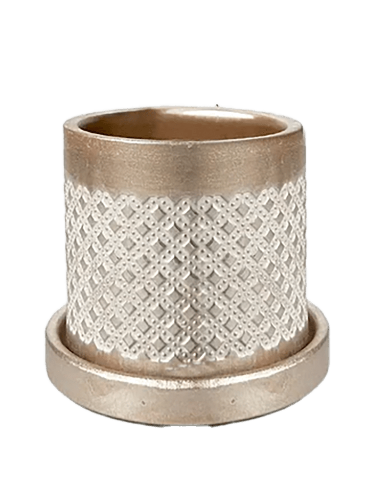 Balter Ceramic Pot And Saucer Set - Chive US Wholesale