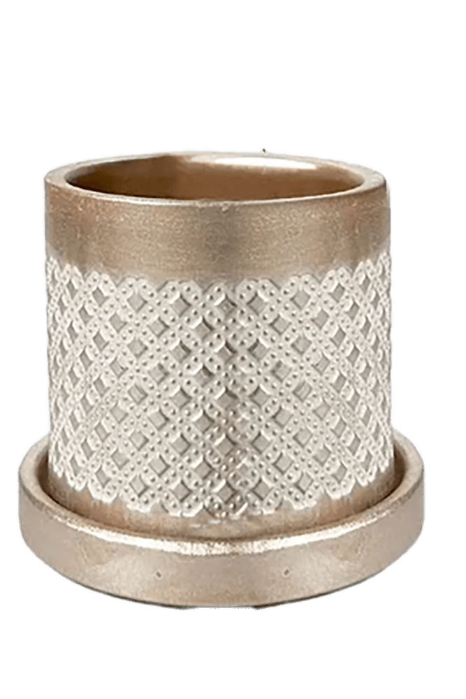 Balter Ceramic Pot And Saucer Set - Chive US Wholesale