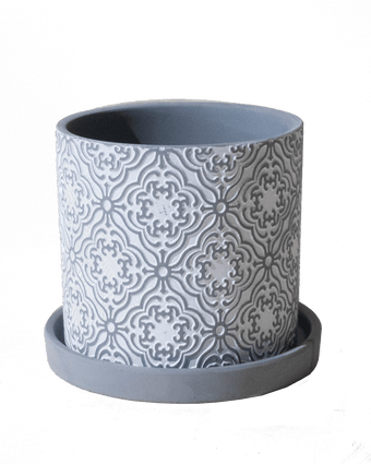 Balter Ceramic Pot And Saucer Set - Chive US Wholesale