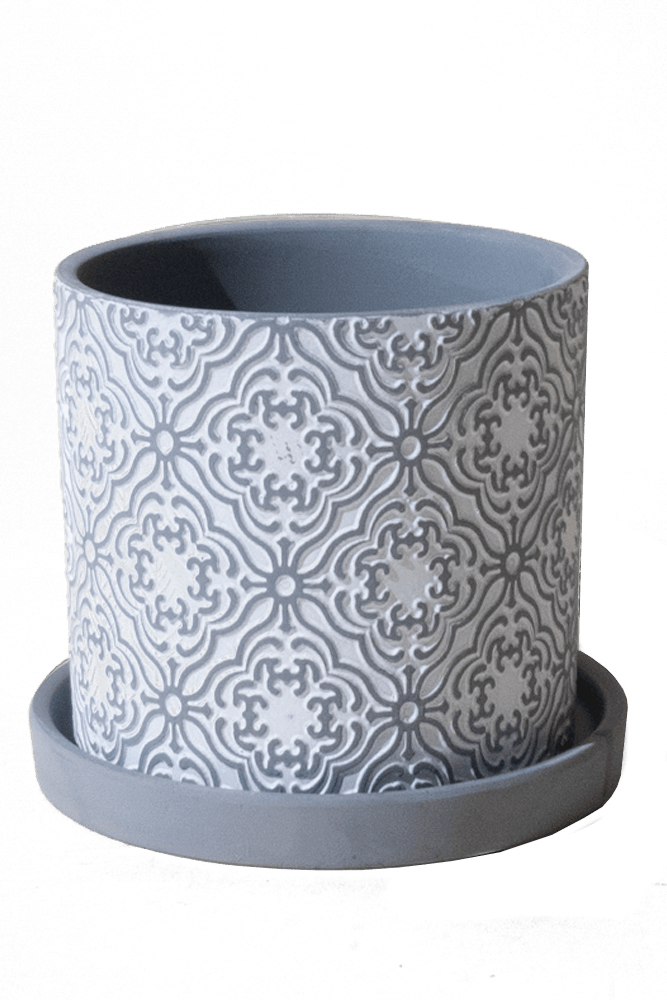 Balter Ceramic Pot And Saucer Set - Chive US Wholesale