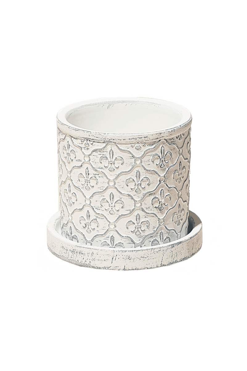 Balter Ceramic Pot And Saucer Set - Chive US Wholesale