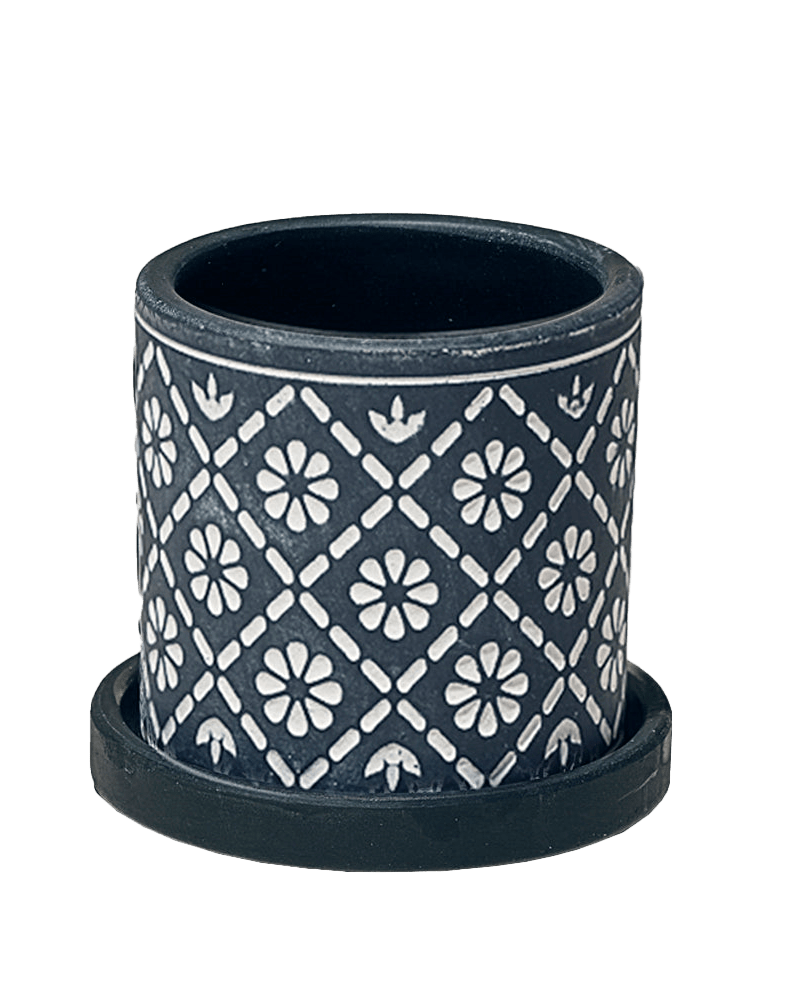 Balter Ceramic Pot And Saucer Set - Chive US Wholesale