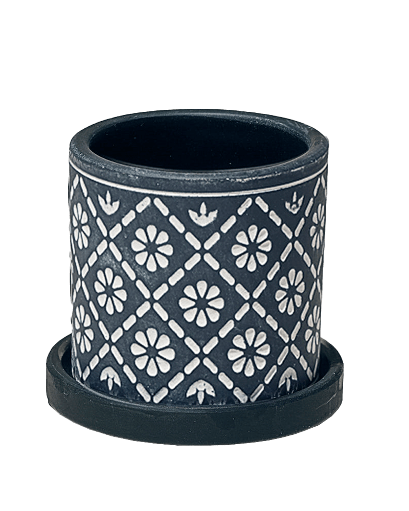 Balter Ceramic Pot And Saucer Set - Chive US Wholesale