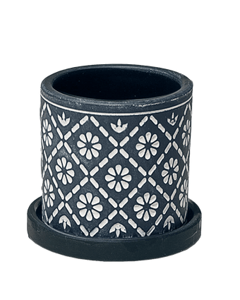 Balter Ceramic Pot And Saucer Set - Chive US Wholesale