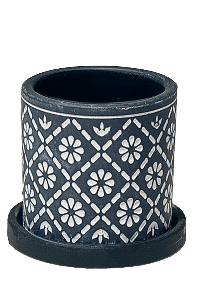 Balter Ceramic Pot And Saucer Set - Chive US Wholesale