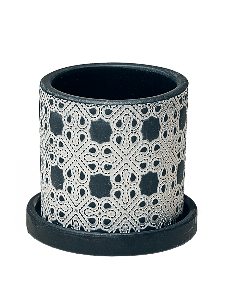 Balter Ceramic Pot And Saucer Set - Chive US Wholesale