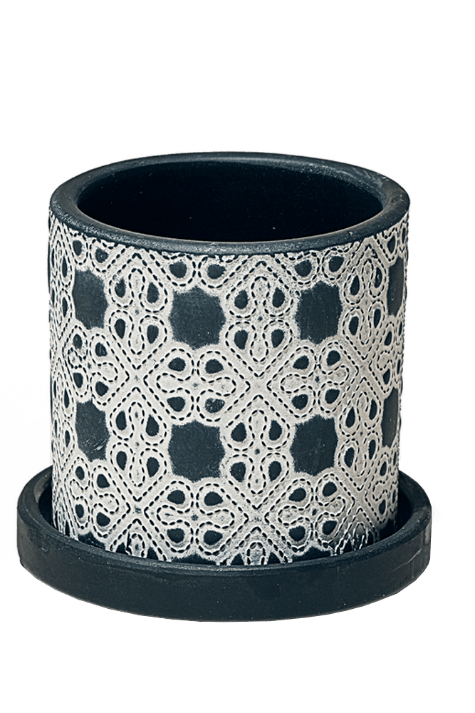 Balter Ceramic Pot And Saucer Set - Chive US Wholesale