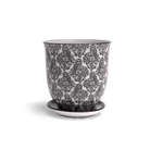 Liberte Porcelain Pot And Saucer Set With Drainage - Chive US Wholesale