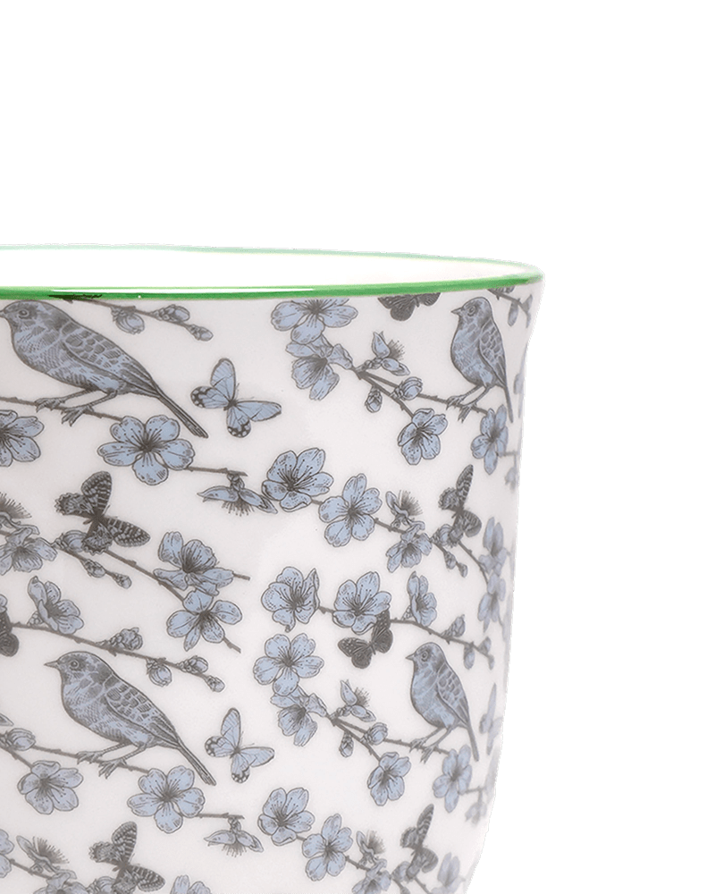 Liberte 5 Porcelain Pot And Saucer With Drainage - Chive US Wholesale