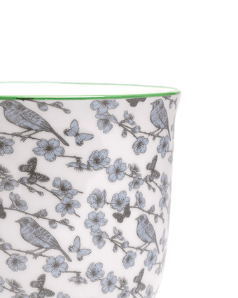 Liberte 5 Porcelain Pot And Saucer With Drainage - Chive US Wholesale