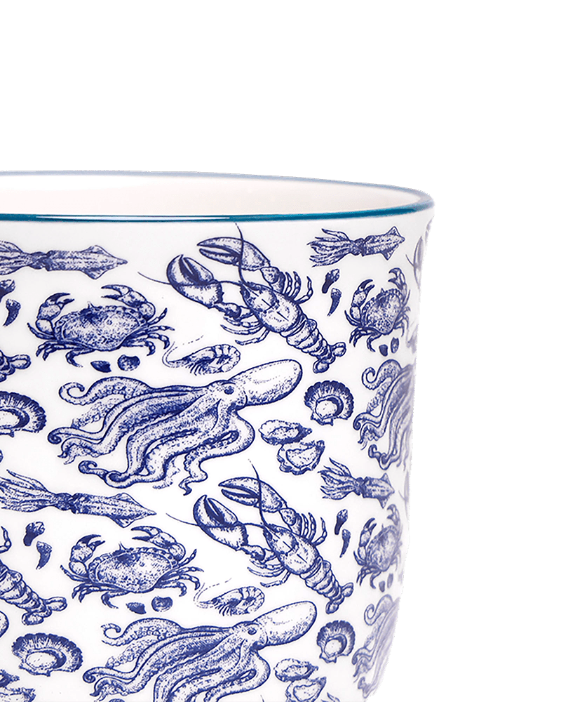 Liberte 5 Porcelain Pot And Saucer With Drainage - Chive US Wholesale