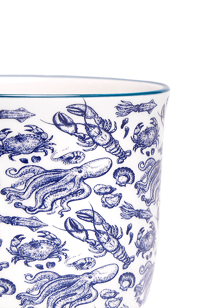 Liberte 5 Porcelain Pot And Saucer With Drainage - Chive US Wholesale