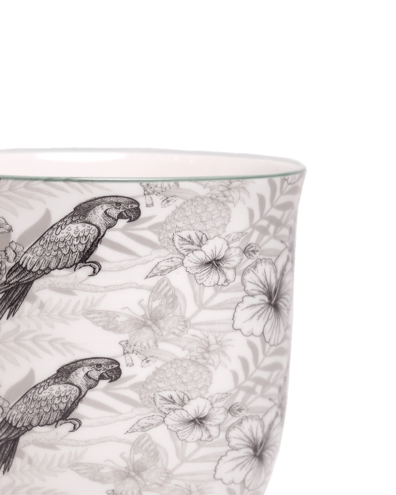 Liberte 5 Porcelain Pot And Saucer With Drainage - Chive US Wholesale