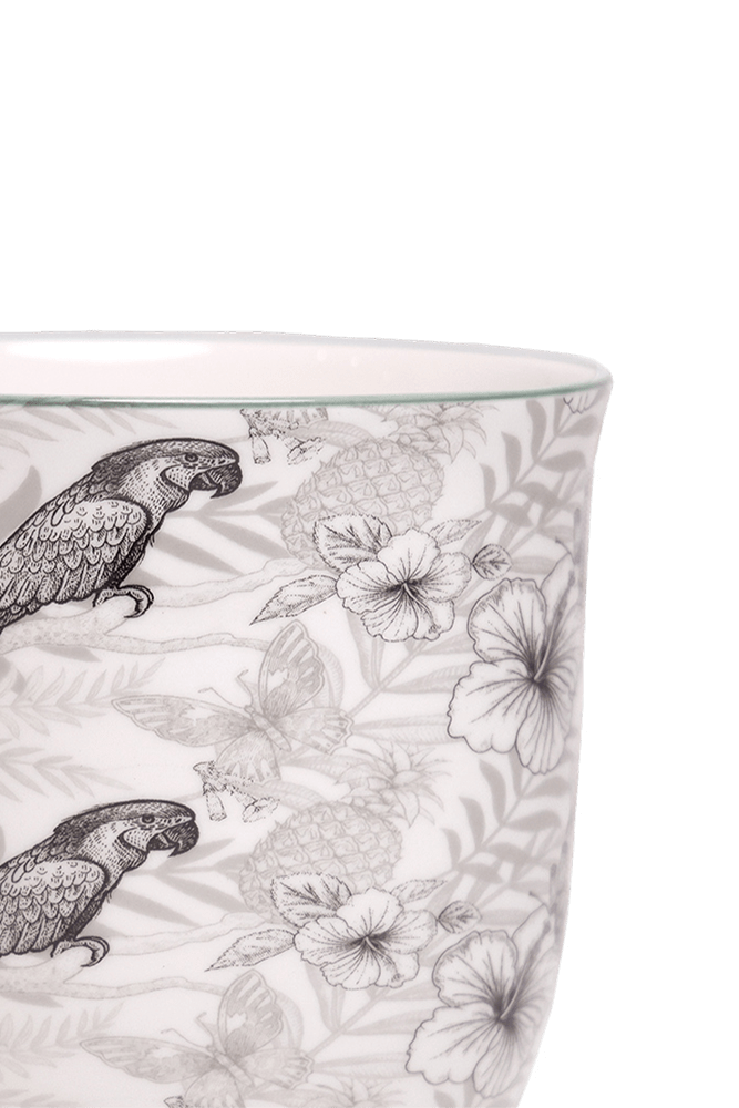 Liberte 5 Porcelain Pot And Saucer With Drainage - Chive US Wholesale