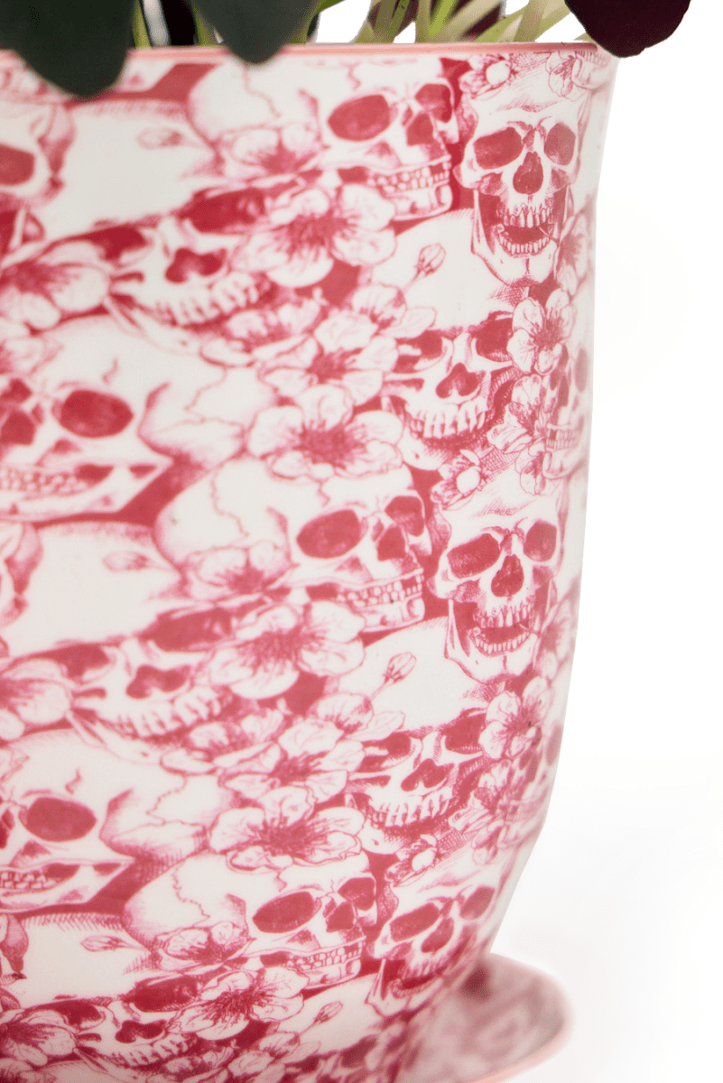 Liberte 5 Porcelain Pot And Saucer With Drainage - Chive US Wholesale