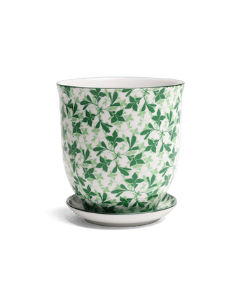 Liberte Porcelain Pot And Saucer Set With Drainage - Chive US Wholesale