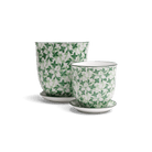 Liberte Porcelain Pot And Saucer Set With Drainage - Chive US Wholesale