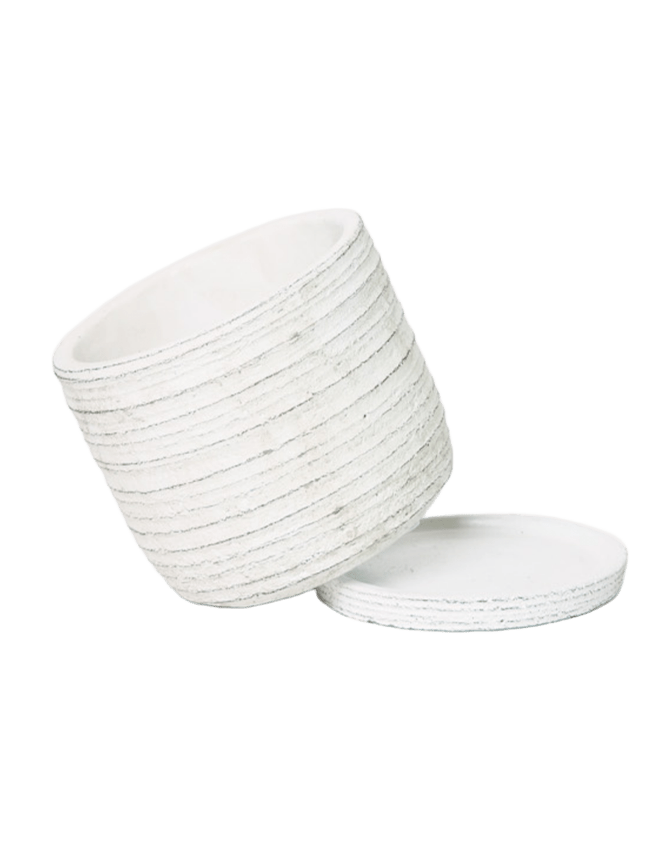 Paul Ceramic Pot And Saucer Set With Drainage - Chive US Wholesale