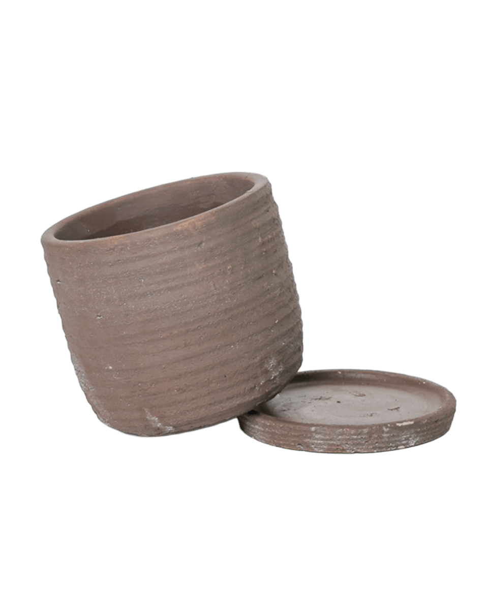 Paul Ceramic Pot And Saucer Set With Drainage - Chive US Wholesale