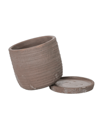 Paul Ceramic Pot And Saucer Set With Drainage - Chive US Wholesale