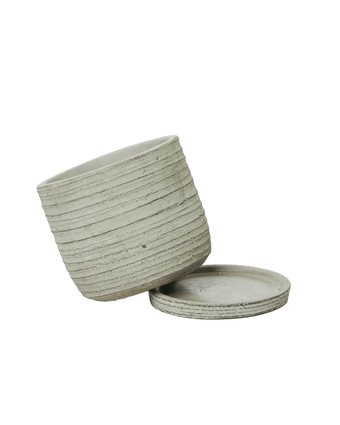 Paul Ceramic Pot And Saucer Set With Drainage - Chive US Wholesale