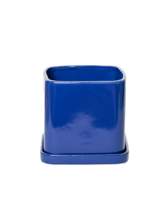 Svek Ceramic Pot And Saucer With Drainage Hole - Chive US Wholesale