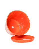 Tika Ceramic Pot & Saucer Set With Drainage - Chive US Wholesale