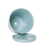 Tika Ceramic Pot & Saucer Set With Drainage - Chive US Wholesale