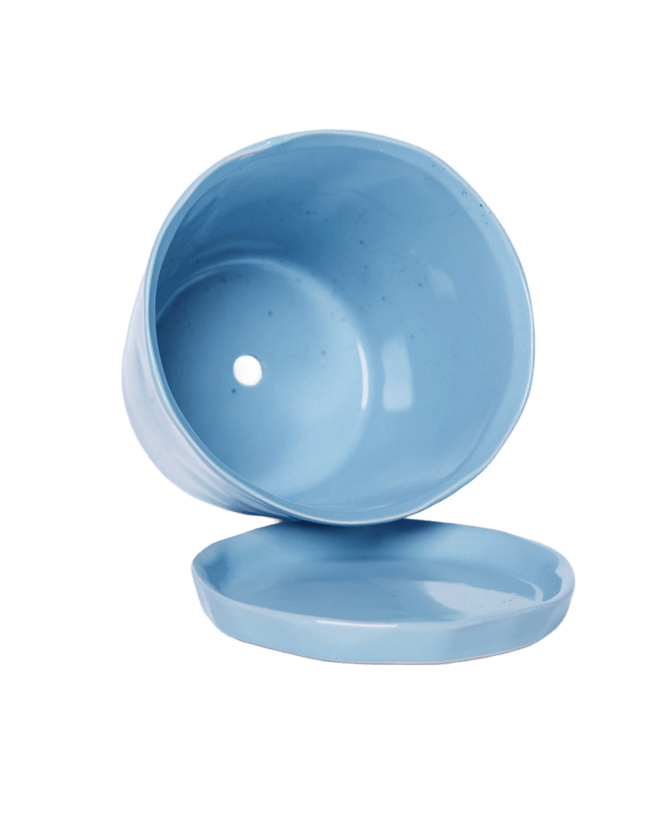 Tika Pot & Saucer | 5 inch - Chive US Wholesale