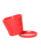 Tika Ceramic Pot & Saucer Set With Drainage - Chive US Wholesale