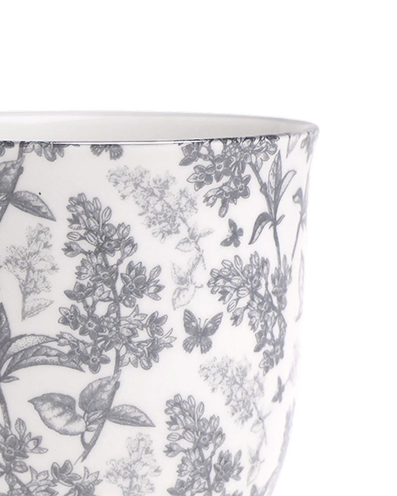 Liberte Porcelain Pot And Saucer Set With Drainage - Chive US Wholesale