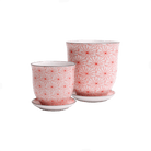 Liberte Porcelain Pot And Saucer Set With Drainage - Chive US Wholesale