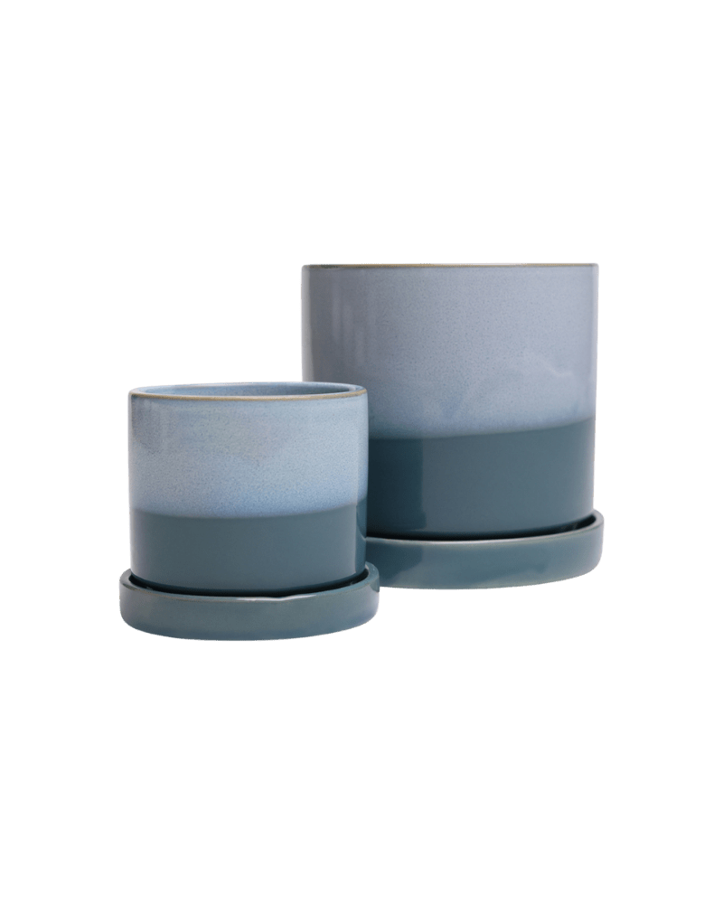 Minute Ceramic Pot And Saucer Set With Drainage - Chive US Wholesale