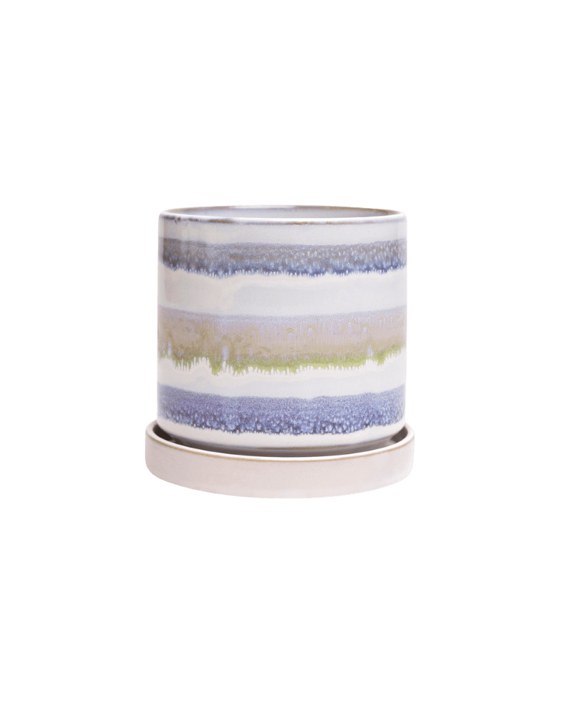 Minute Ceramic Pot And Saucer Set With Drainage - Chive US Wholesale