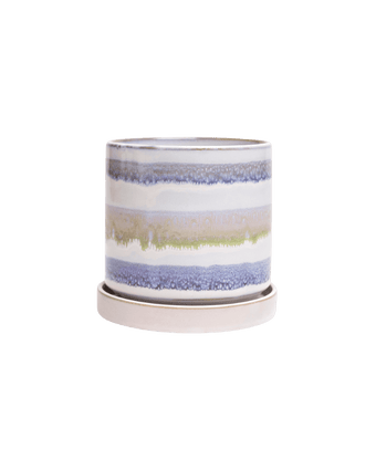Minute Ceramic Pot And Saucer Set With Drainage - Chive US Wholesale