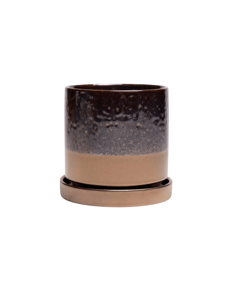 Minute Ceramic Pot And Saucer Set With Drainage - Chive US Wholesale