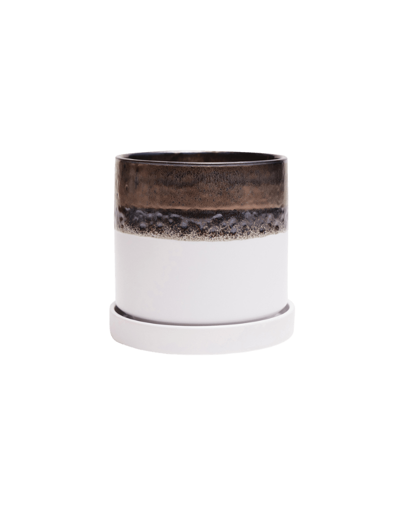 Minute Ceramic Pot And Saucer Set With Drainage - Chive US Wholesale