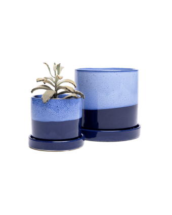 Minute Ceramic Pot And Saucer Set With Drainage - Chive US Wholesale