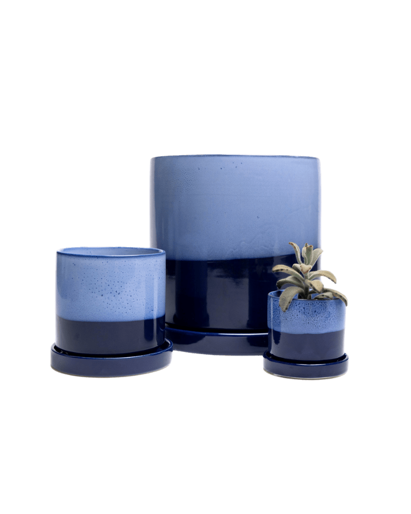 Minute Ceramic Pot And Saucer Set With Drainage - Chive US Wholesale