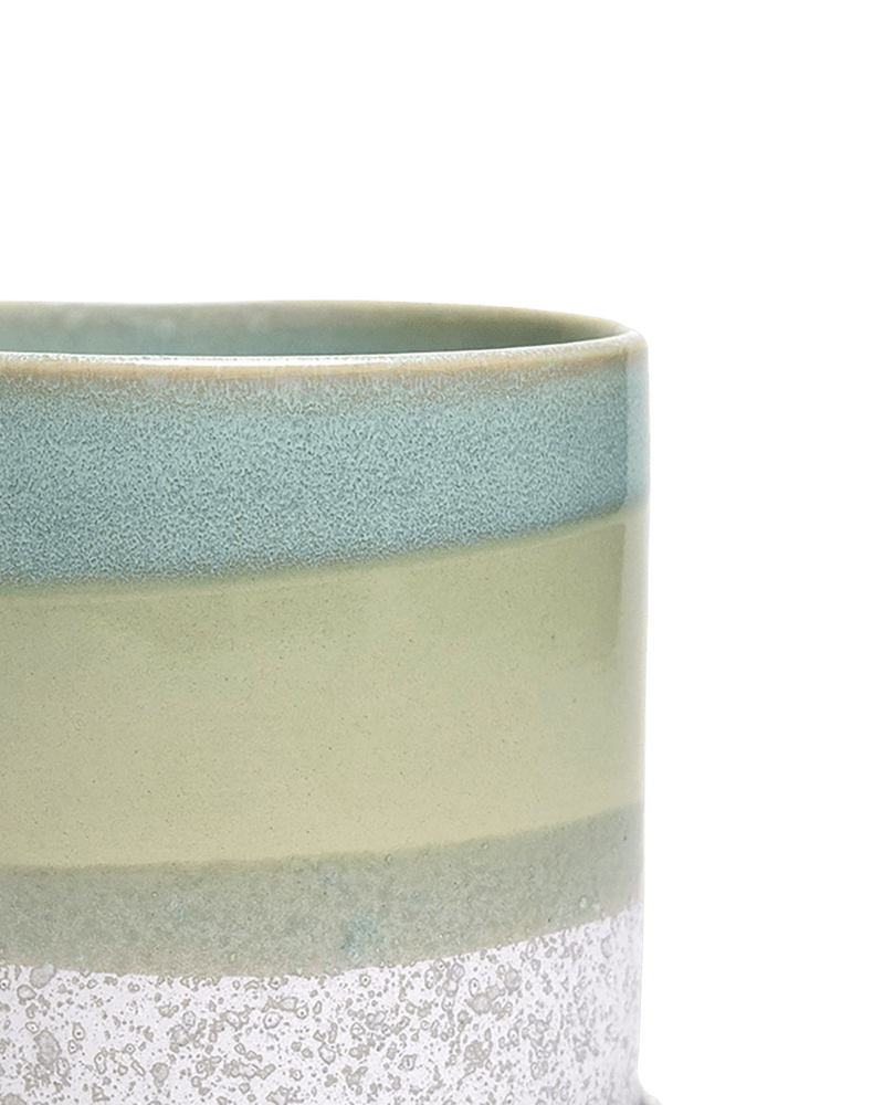 Minute Ceramic Pot And Saucer Set With Drainage - Chive US Wholesale