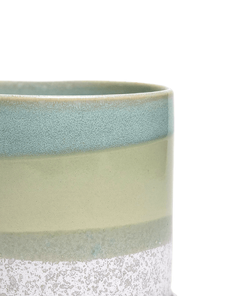 Minute Ceramic Pot And Saucer Set With Drainage - Chive US Wholesale