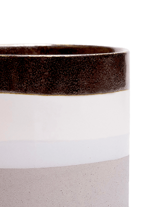 Minute Ceramic Pot And Saucer Set With Drainage - Chive US Wholesale